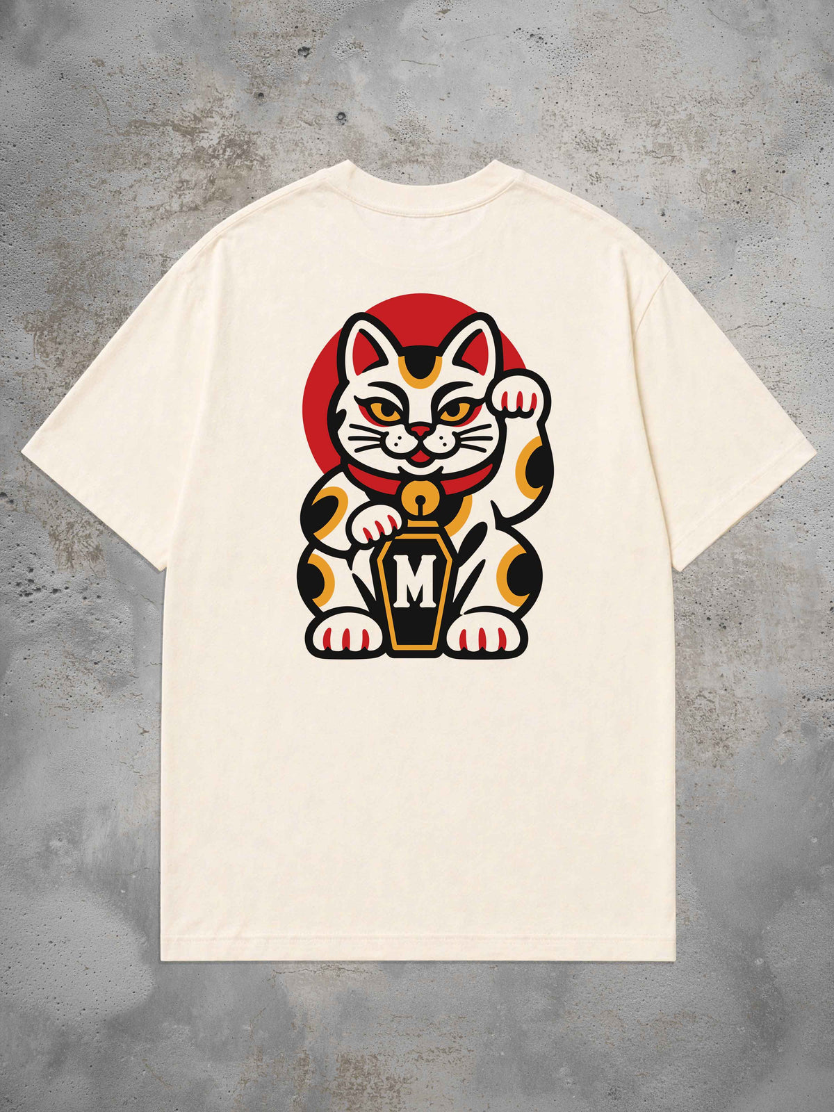 Maneki Neko - Oversized Tattoo T-Shirt