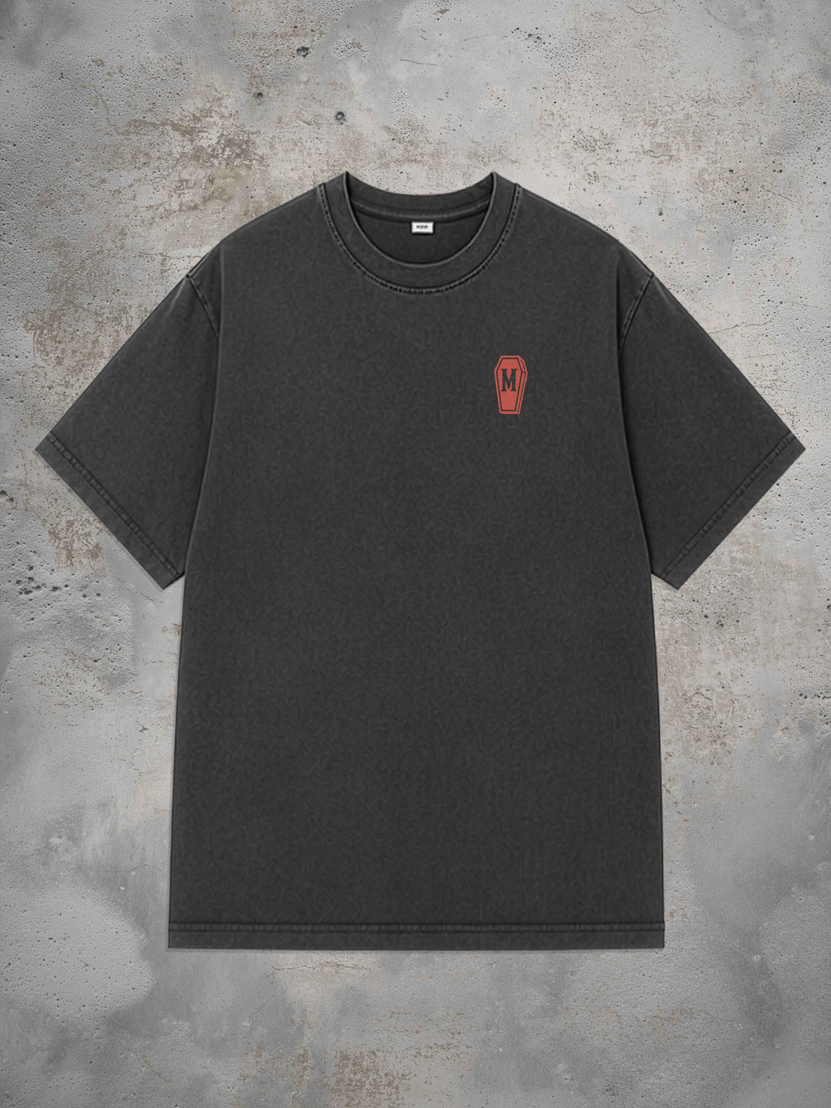 Eagle - T-shirt tatouage oversize – noir délavé