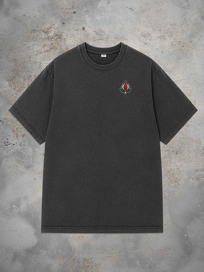 Heraldic Rose - Oversized Tattoo T-Shirt