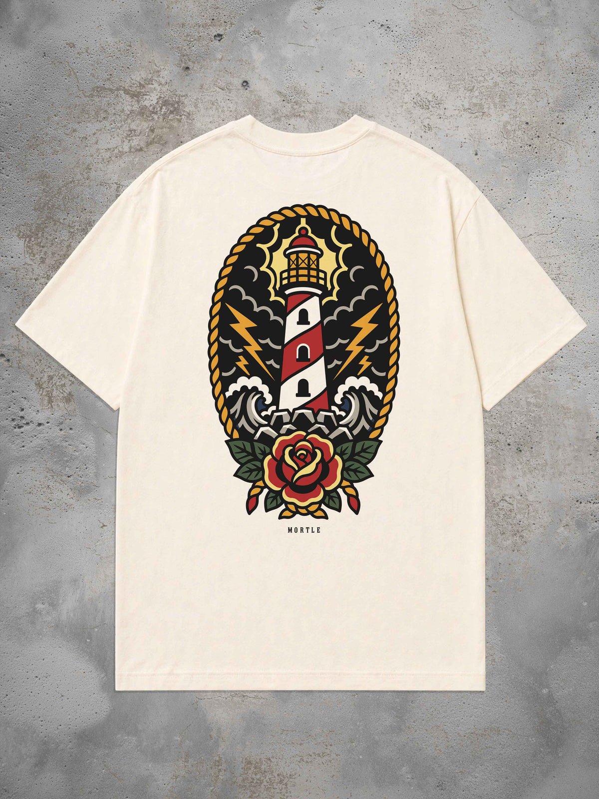 Lighthouse - Oversized Tattoo T-Shirt