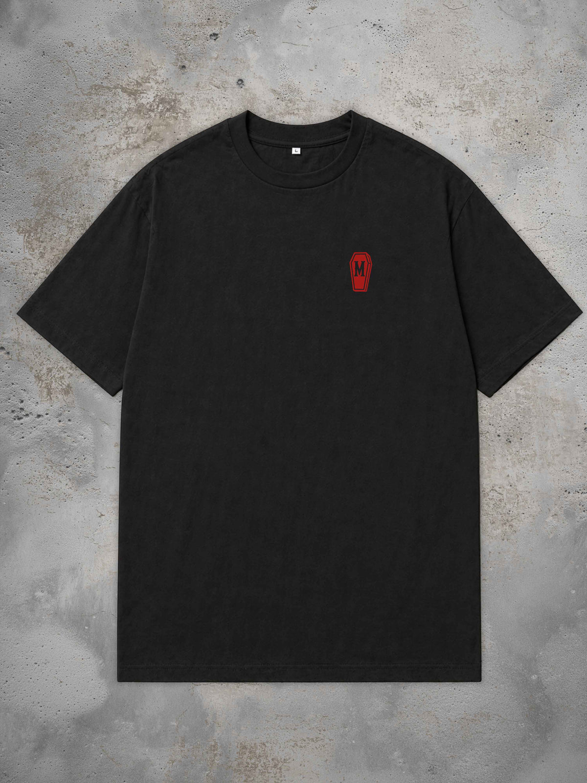 Reaper - Oversized Tattoo T-Shirt – black