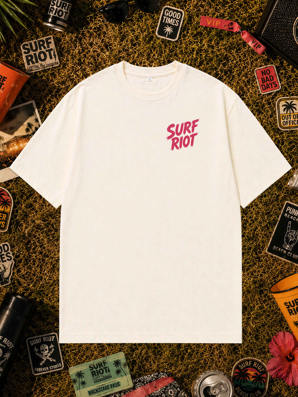 Blaster Loose Fit Shirt von Surf Riot in Natural Raw