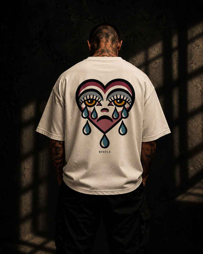 Crying Heart - Tattoo Oversized Shirt