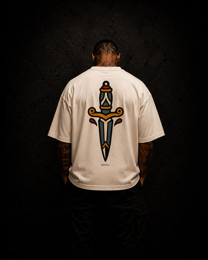 Dagger - Oversized Tattoo T-Shirt – off-white