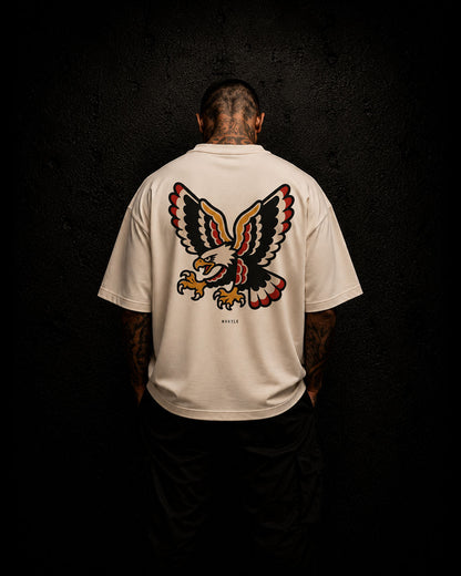 Eagle - Oversized Tattoo T-Shirt – off-white