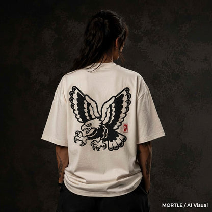Eagle mono - Oversized Tattoo T-Shirt