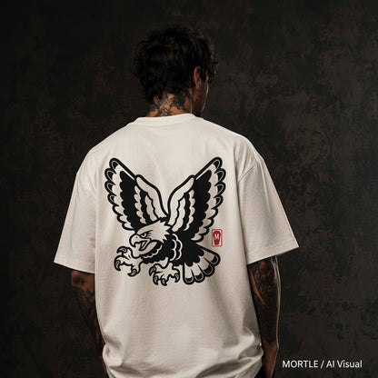 Eagle mono - Oversized Tattoo T-Shirt