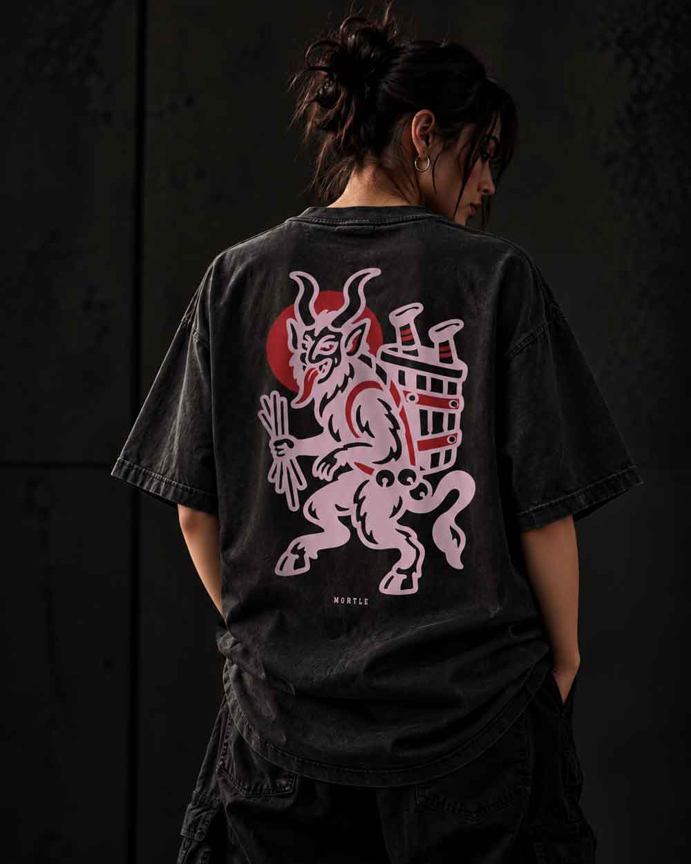 Krampus – Oversized Tattoo T-Shirt