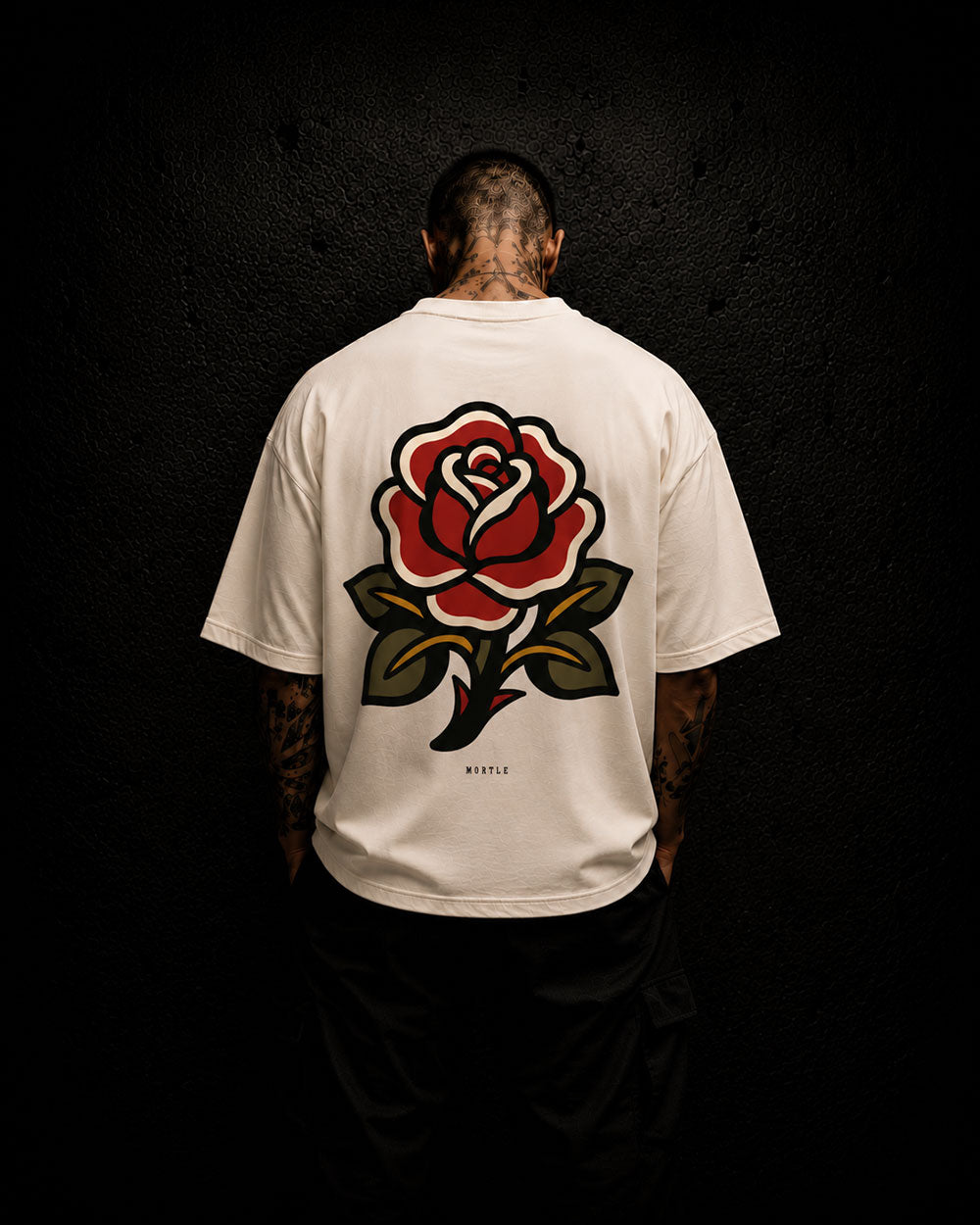 Rose - Oversized Tattoo T-Shirt – offwhite