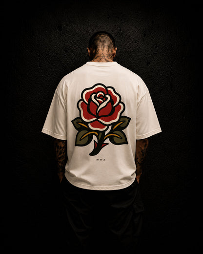 Rose - Oversized Tattoo T-Shirt – offwhite