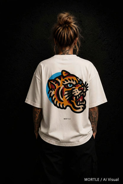 Tiger - Oversized Tattoo T-Shirt
