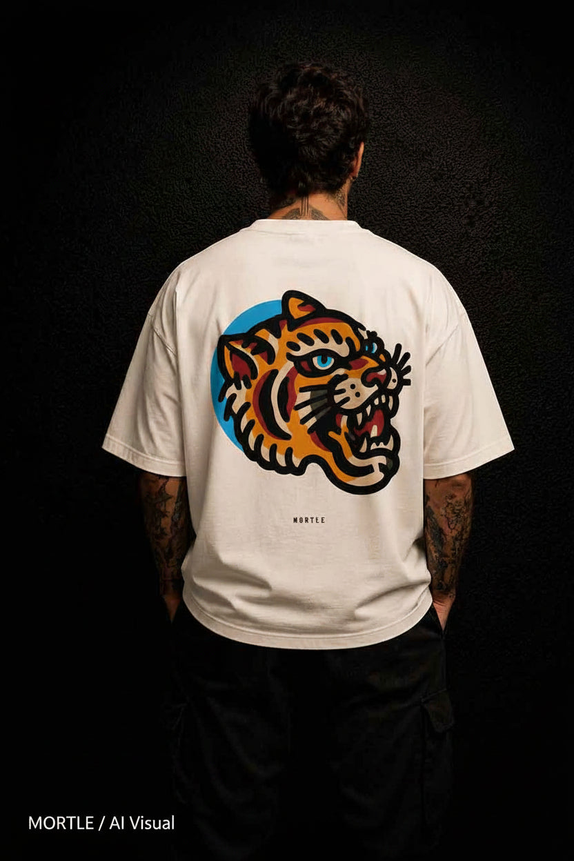 Tiger - Oversized Tattoo T-Shirt