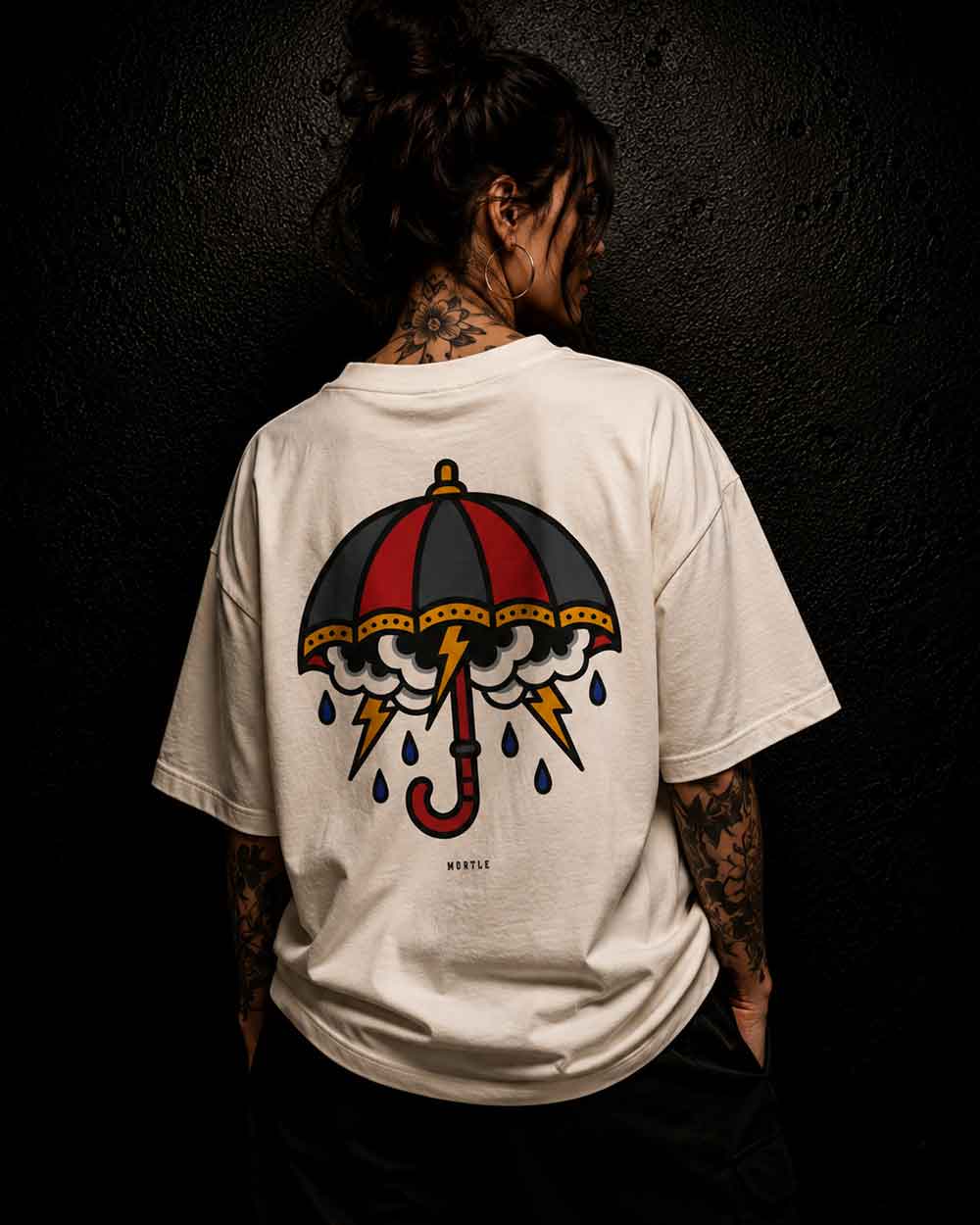 Parapluie tempête - T-shirt tatouage oversize
