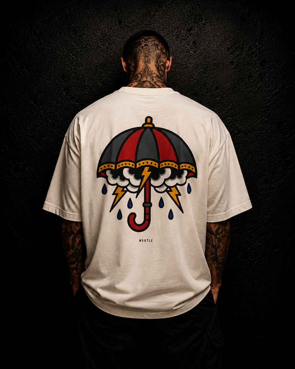 Parapluie tempête - T-shirt tatouage oversize