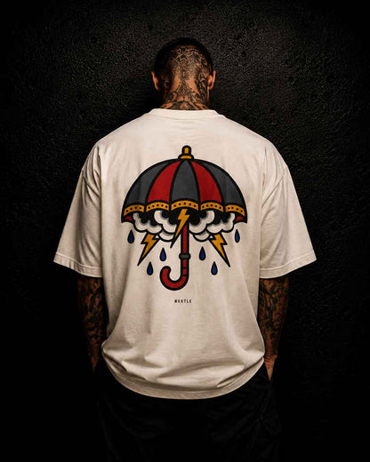 Parapluie tempête - T-shirt tatouage oversize